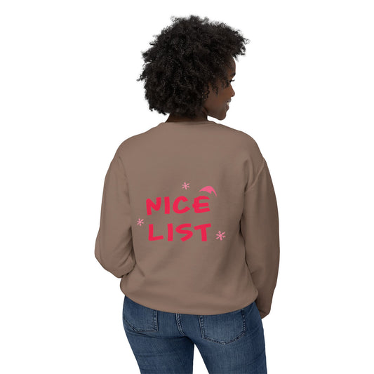 Nice list Unisex Lightweight Crewneck Sweatshirt