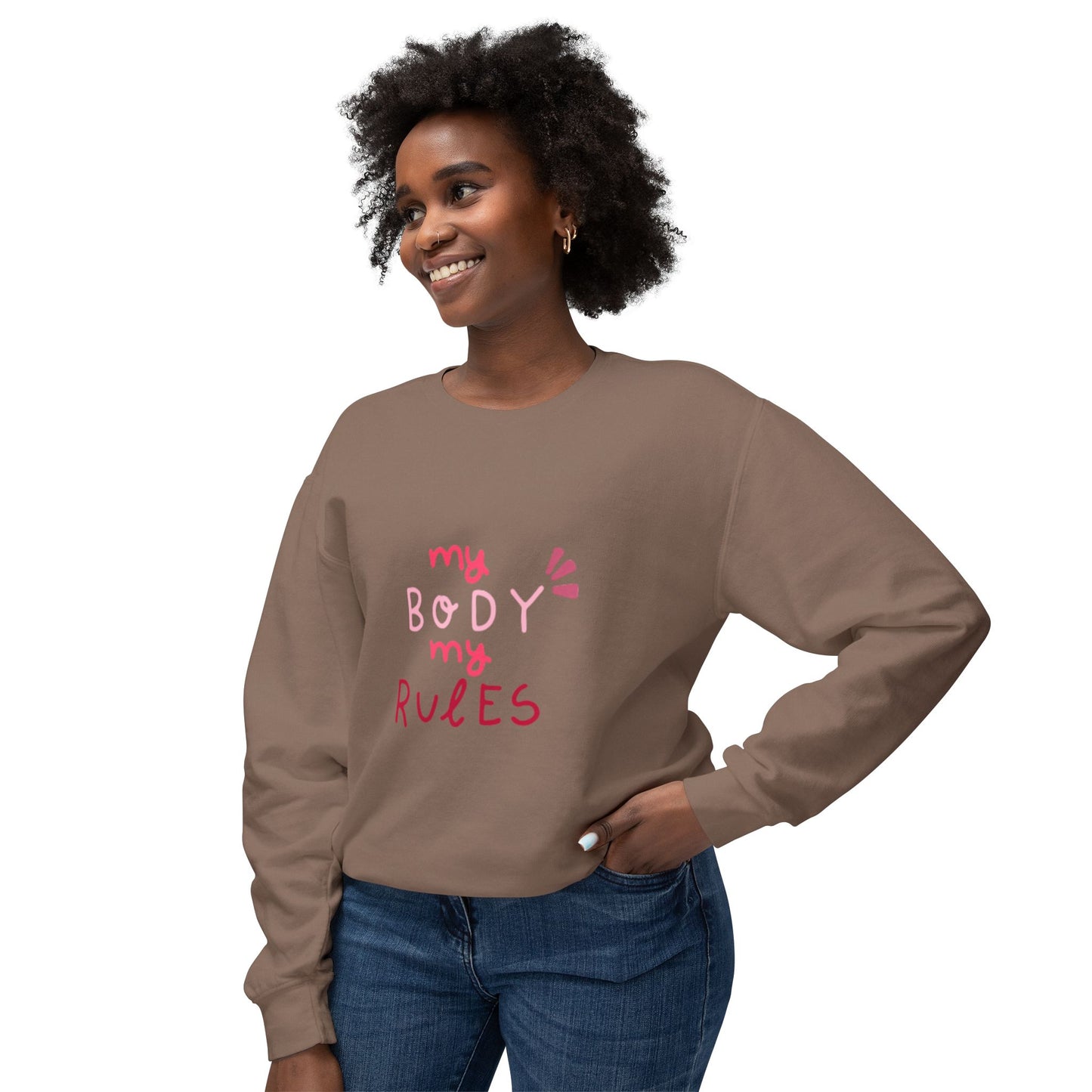 My body Unisex Lightweight Crewneck Sweatshirt