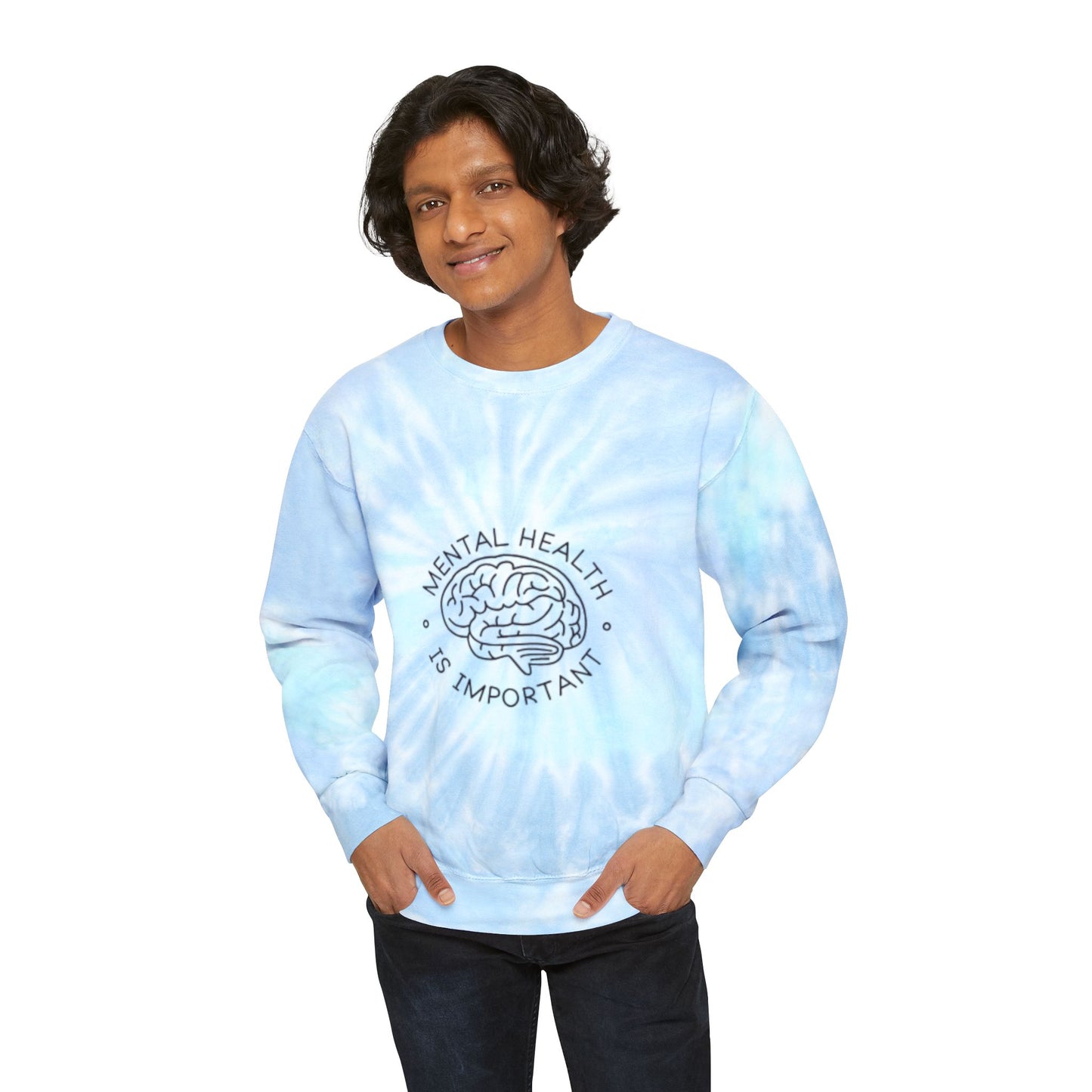 Mental health Unisex Tie-Dye Sweatshirt