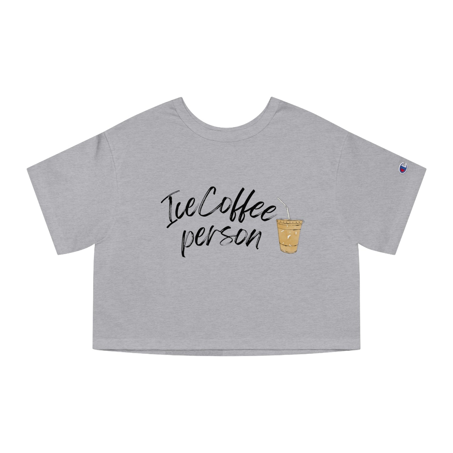 Ice Coffee Person Women's Cropped T-Shirt