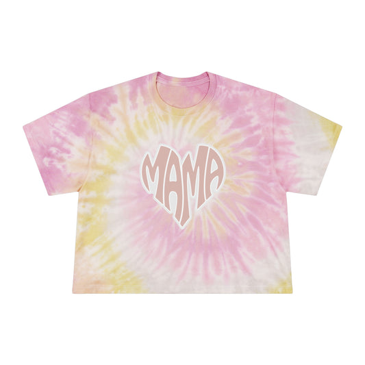 Mama Women's Tie-Dye Crop Tee