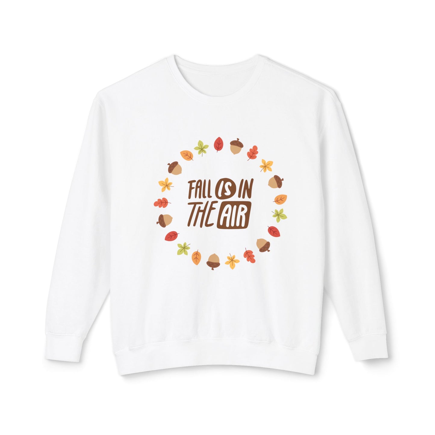 Fall is in the air Unisex Lightweight Crewneck Sweatshirt