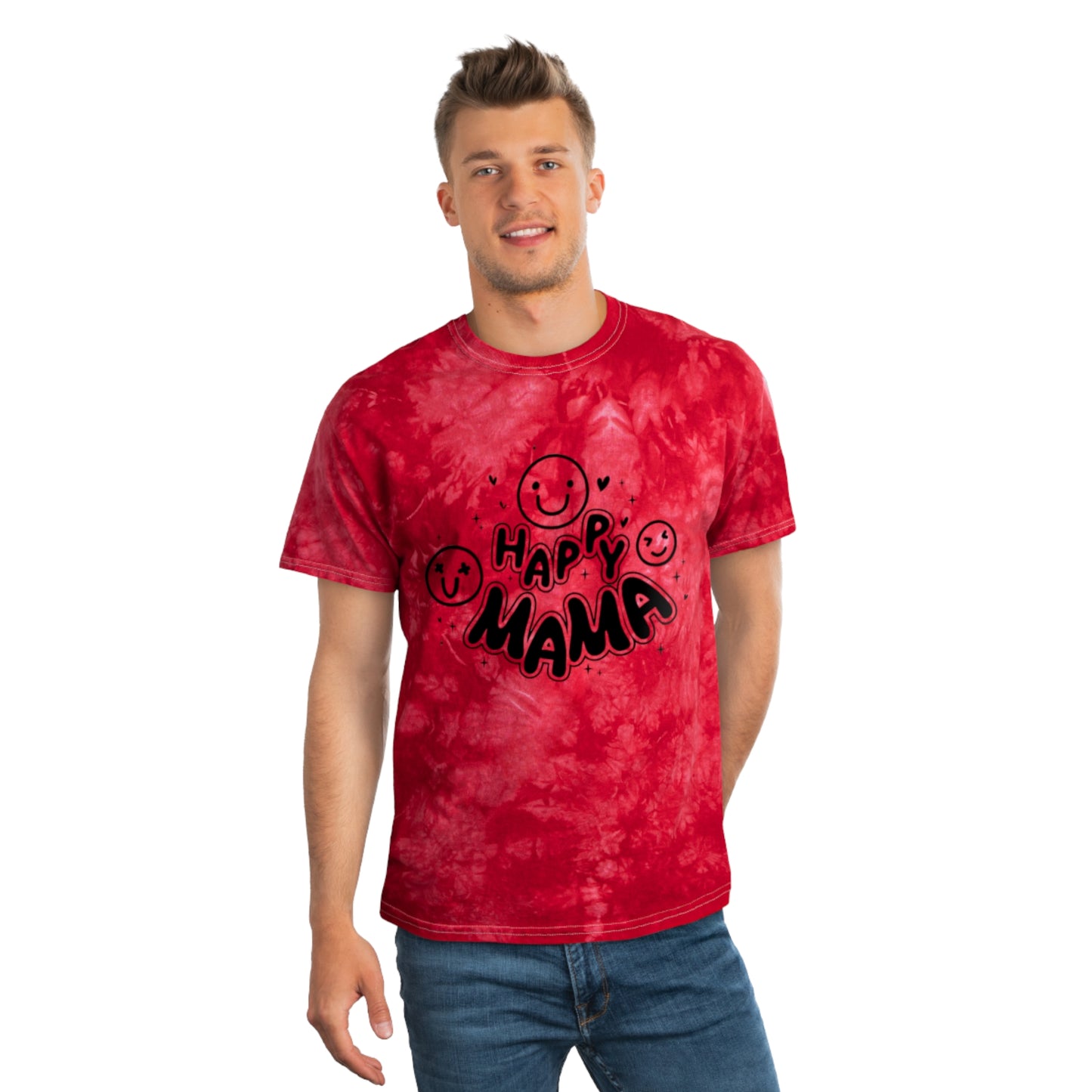 Happy mamaTie-Dye Tee, Crystal