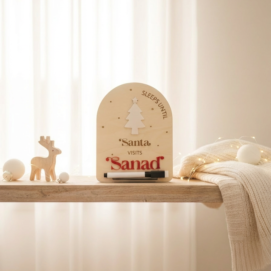 The Christmas Countdown Board - With Marker