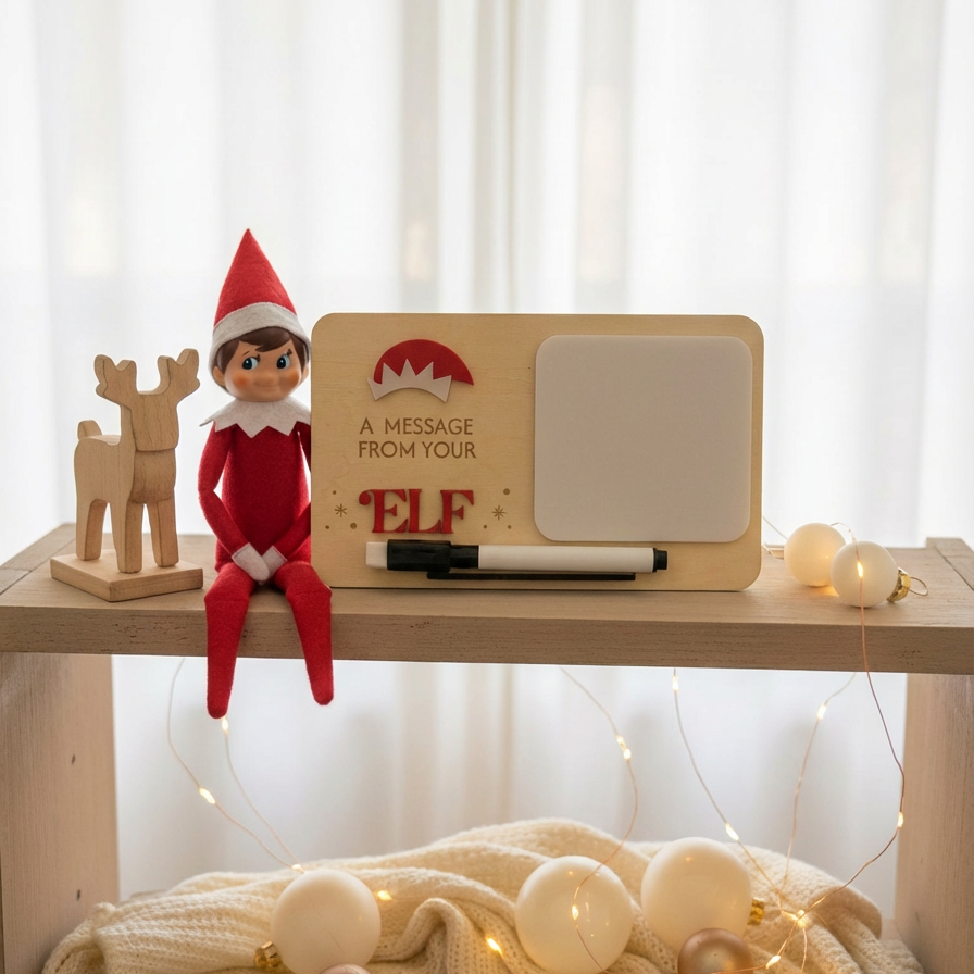 Elf Mail Station - A message from Elf plaque