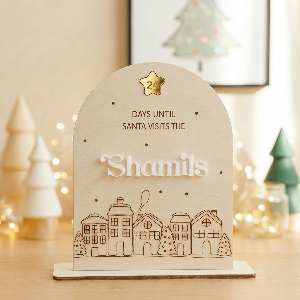 The Christmas Countdown Board - Spinning countdown