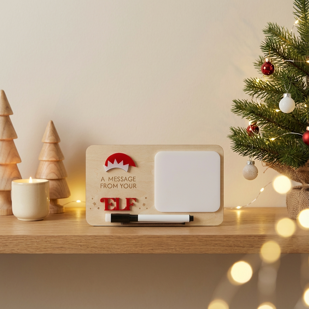 Elf Mail Station - A message from Elf plaque