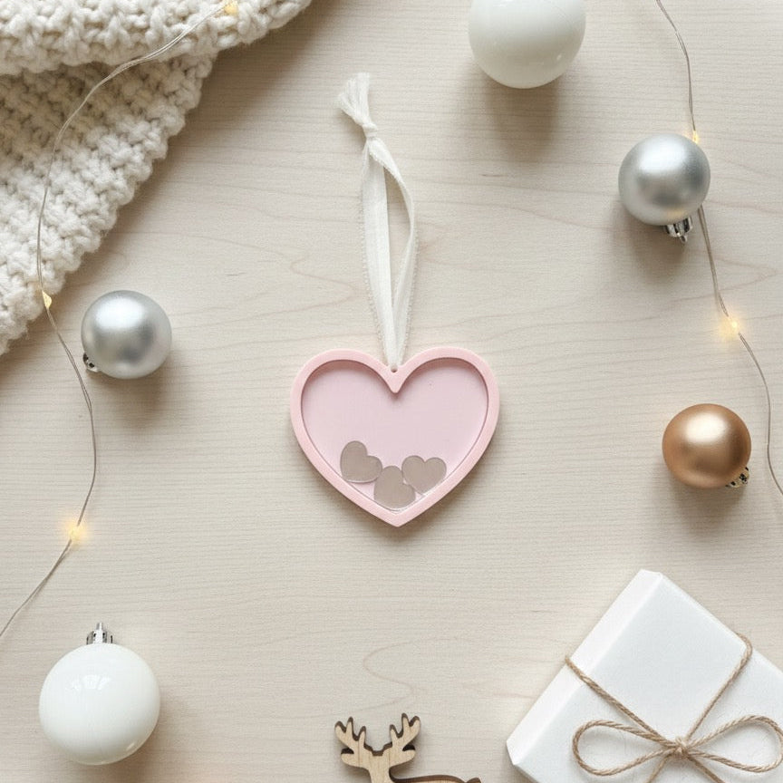 Heart Family Story Ornament