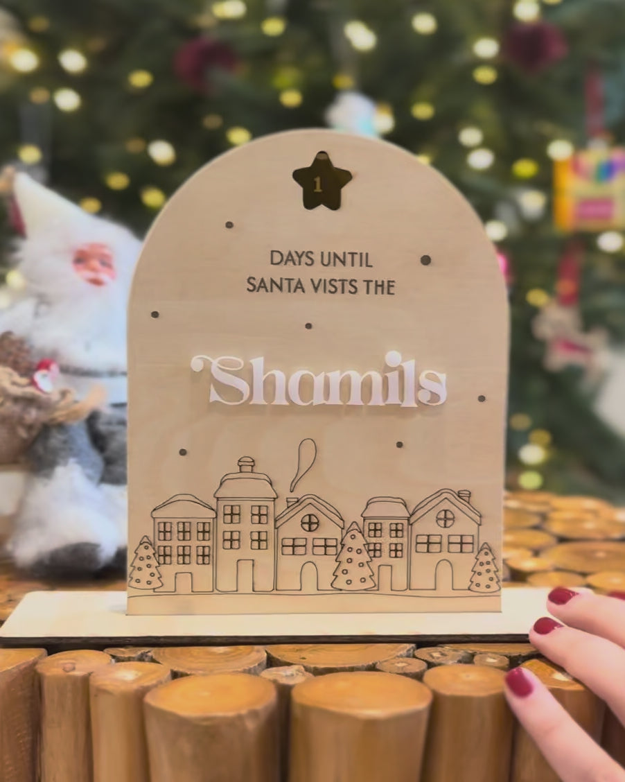 The Christmas Countdown Board - Spinning countdown